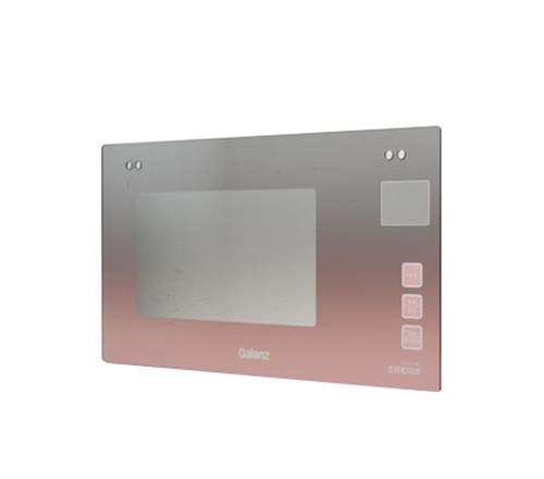 Coated gradient glass panel